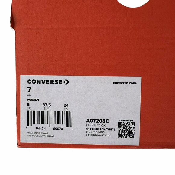 ⭐Rare Converse Chuck 70 Stud Low Edge 7 Women Shoes Sneakers White Punk A07208C⭐ - Picture 11 of 13